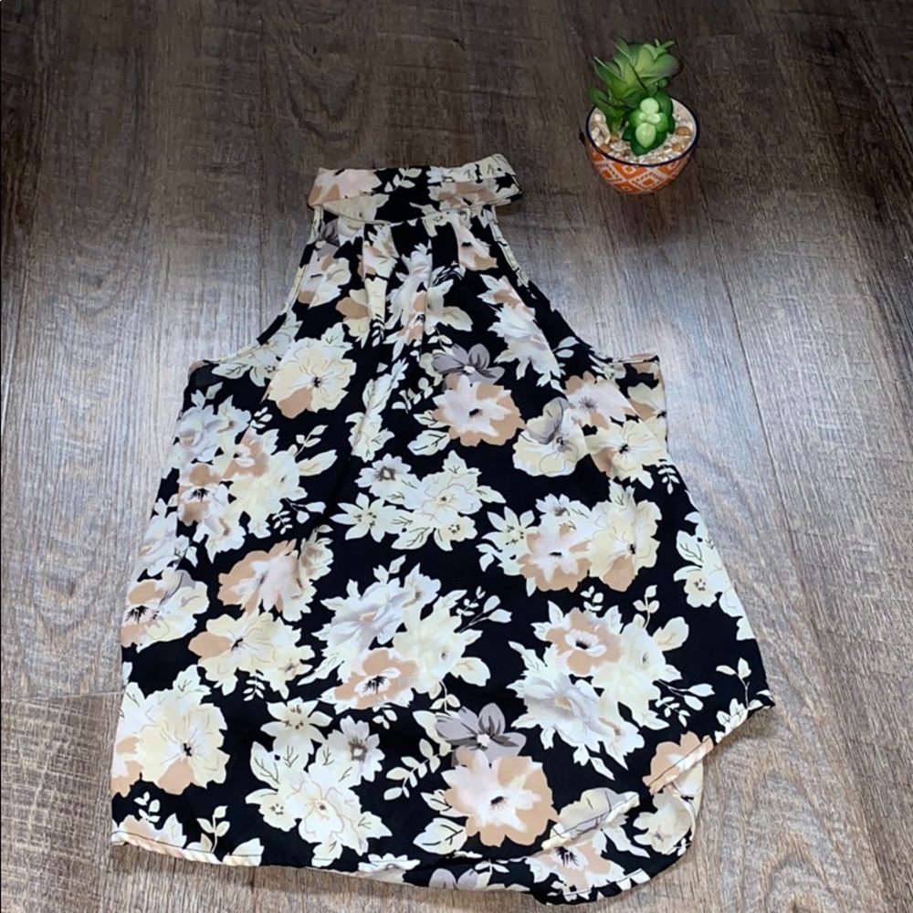 Floral Choker Top